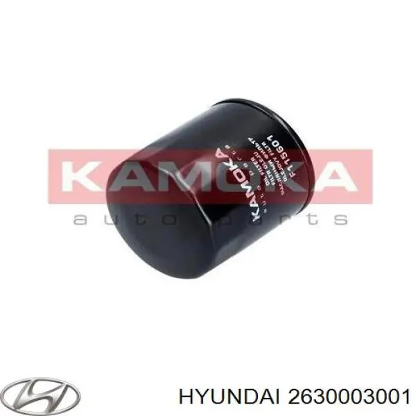 Масляний фільтр двигуна Hyundai/Kia 2630003001 ціна, від 7.44 USD