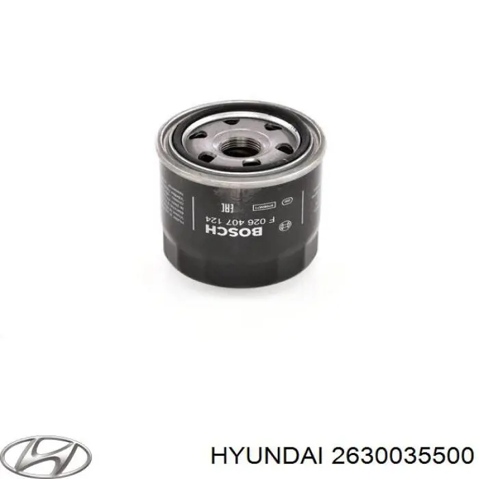 Фільтр масляний Hyundai/Kia 2630035500