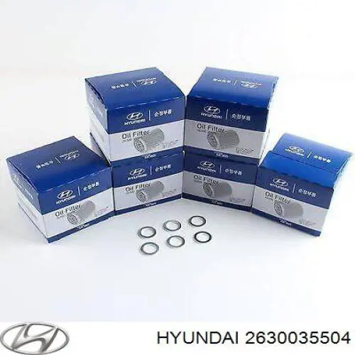 Масляний фільтр 2630035504 Hyundai/Kia