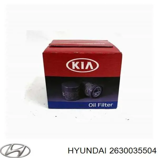 Масляний фільтр двигуна Hyundai/Kia 2630035504 ціна, від 5.65 USD