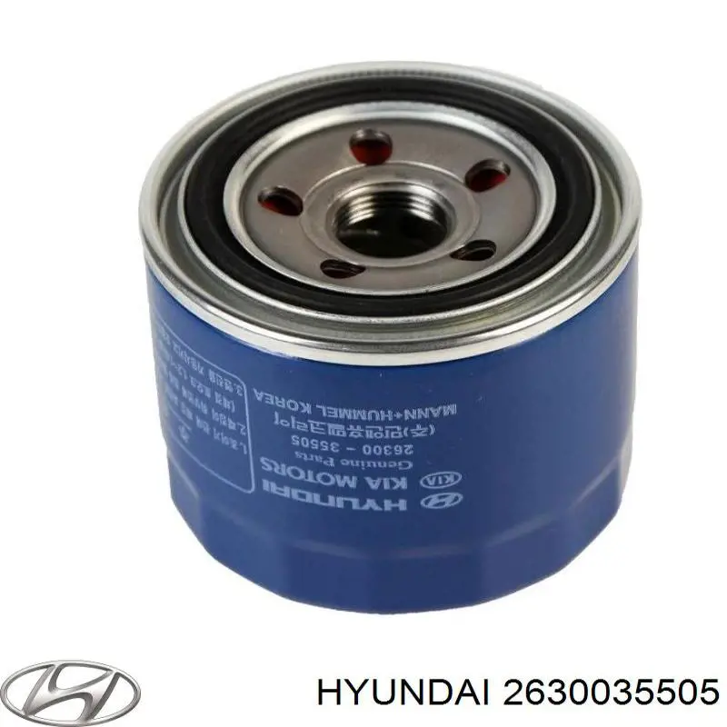 Масляний фільтр двигуна Hyundai/Kia 2630035505 ціна, від 5.49 USD