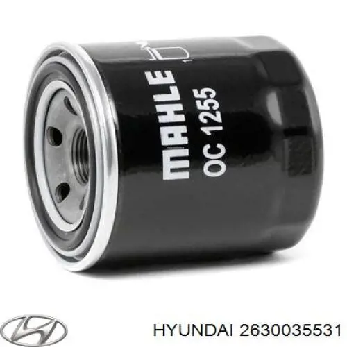 Масляний фільтр двигуна Hyundai/Kia 2630035531 ціна, від 11.82 USD