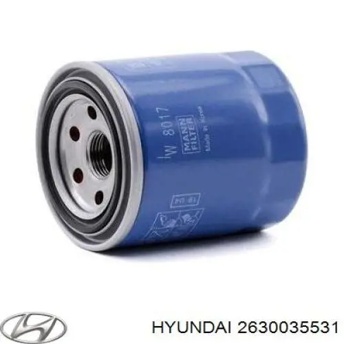 Купити 2630035531 Hyundai/Kia Фільтр очищення масла відцентровий