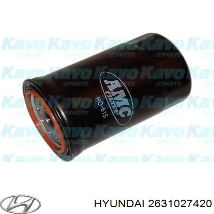 Фільтр масляний Hyundai/Kia 2631027420