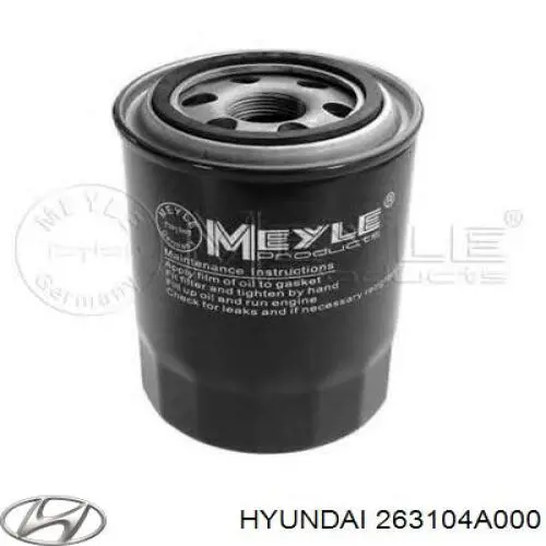 Масляний фільтр двигуна Hyundai/Kia 263104A000 ціна, від 8.89 USD
