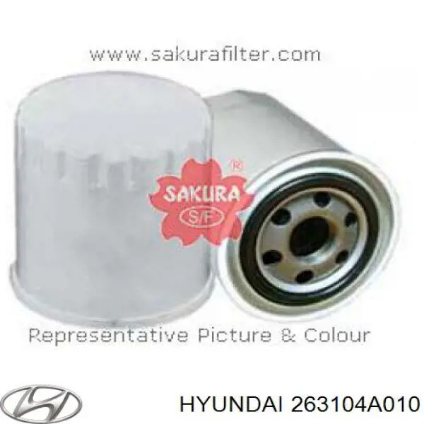 Масляний фільтр двигуна Hyundai/Kia 263104A010 ціна, від 8.89 USD