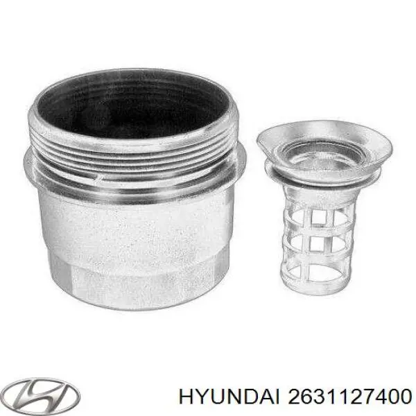 Кришка масляного фільтра на Hyundai Santa Fe (CM)