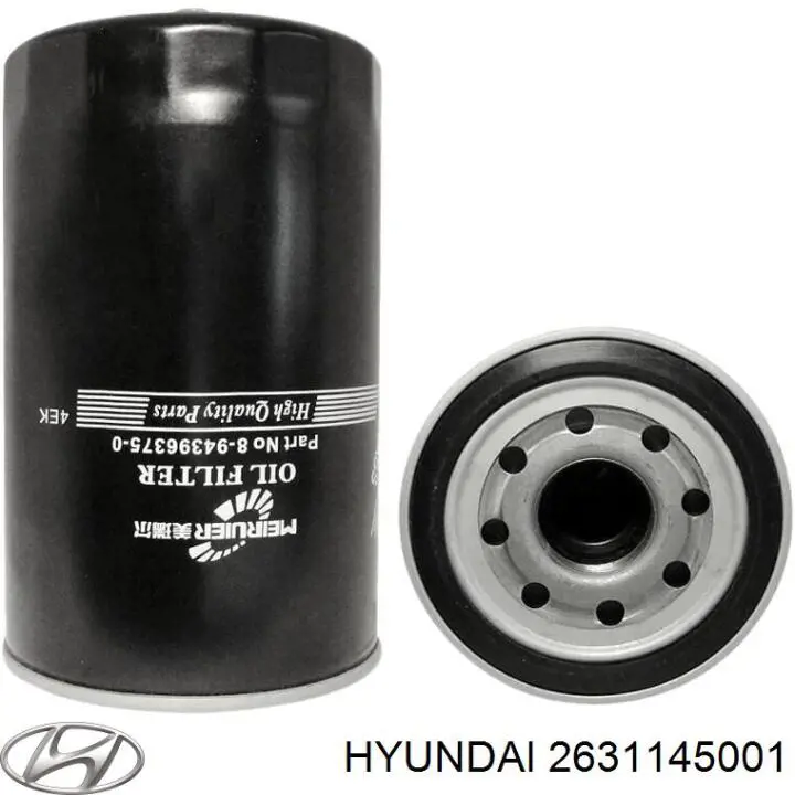 Фільтр масляний Hyundai/Kia 2631145001