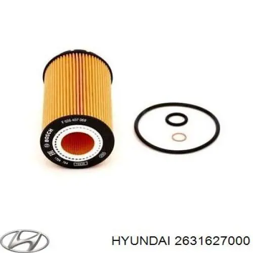 Масляний фільтр двигуна Hyundai/Kia 2631627000 ціна, від 4.76 USD