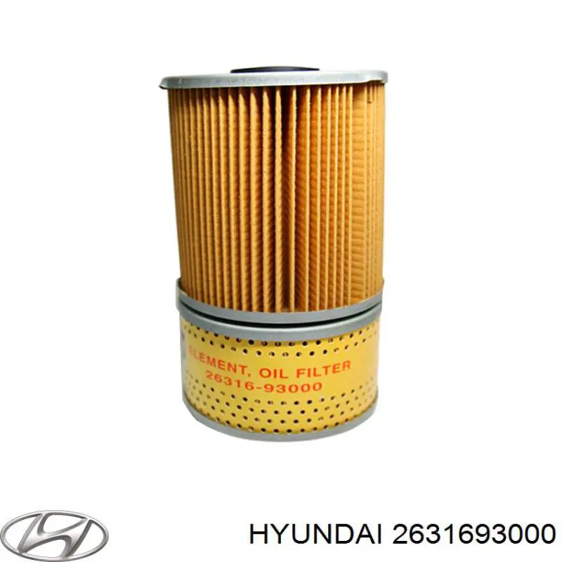 Фільтр масляний 2631693000 Hyundai/Kia