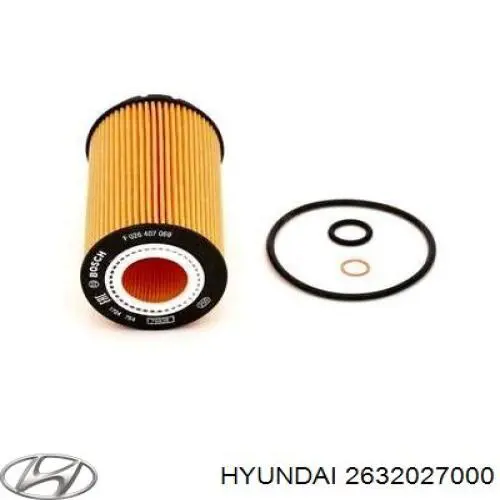 Масляний фільтр 2632027000 Hyundai/Kia