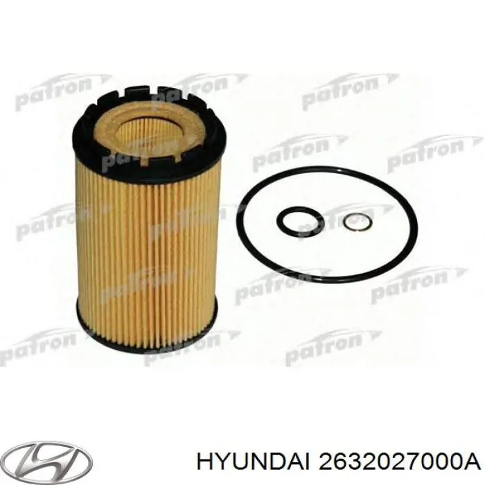 Фільтр масляний 2632027000A Hyundai/Kia