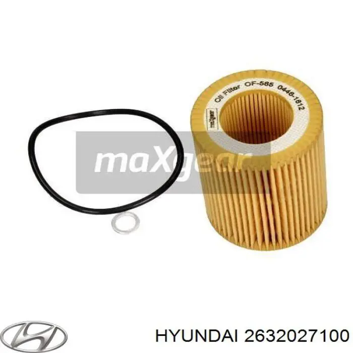 Купити 2632027100 Hyundai/Kia Фільтр очищення масла відцентровий