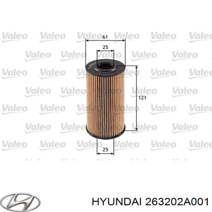 Купити 263202A001 Hyundai/Kia Фільтр очищення масла відцентровий
