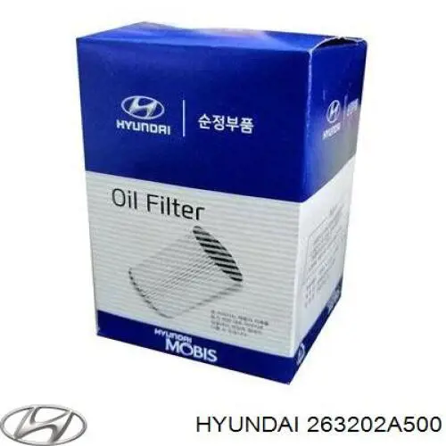 Фільтр масляний Hyundai/Kia 263202A500