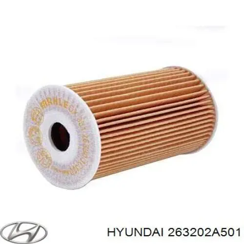 Масляний фільтр двигуна Hyundai/Kia 263202A501 ціна, від 6.76 USD