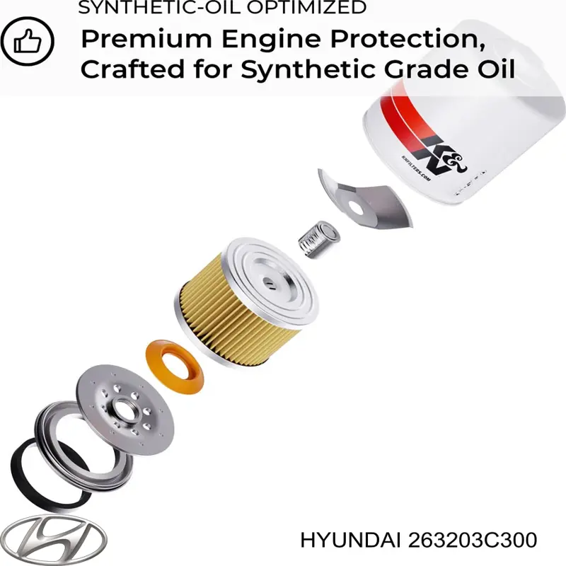 Купити 263203C300 Hyundai/Kia Фільтр очищення масла відцентровий