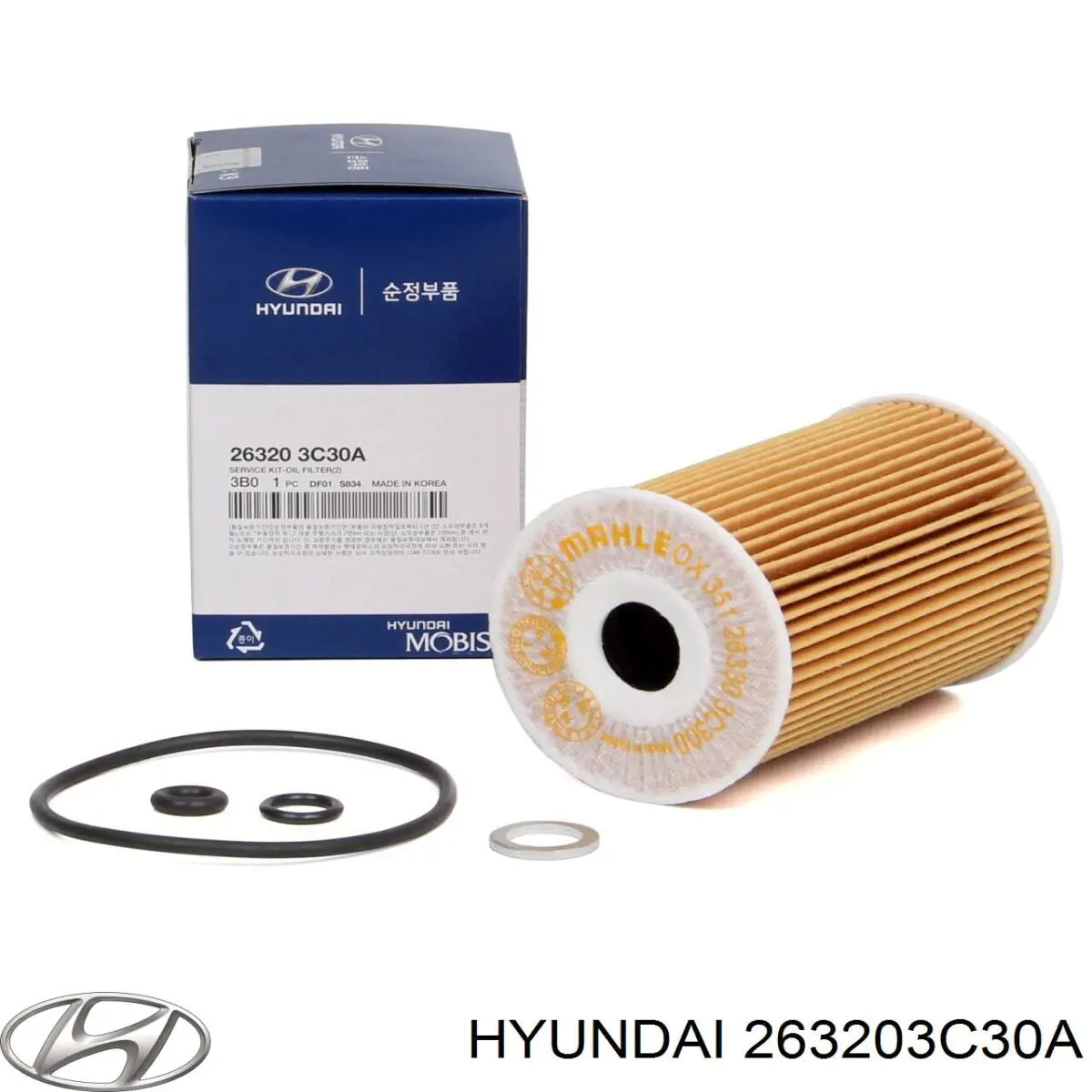 Масляний фільтр 263203C30A Hyundai/Kia