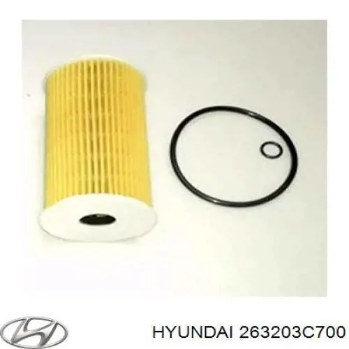 Фільтр масляний Hyundai/Kia 263203C700