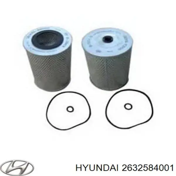 Фільтр масляний 2632584001 Hyundai/Kia