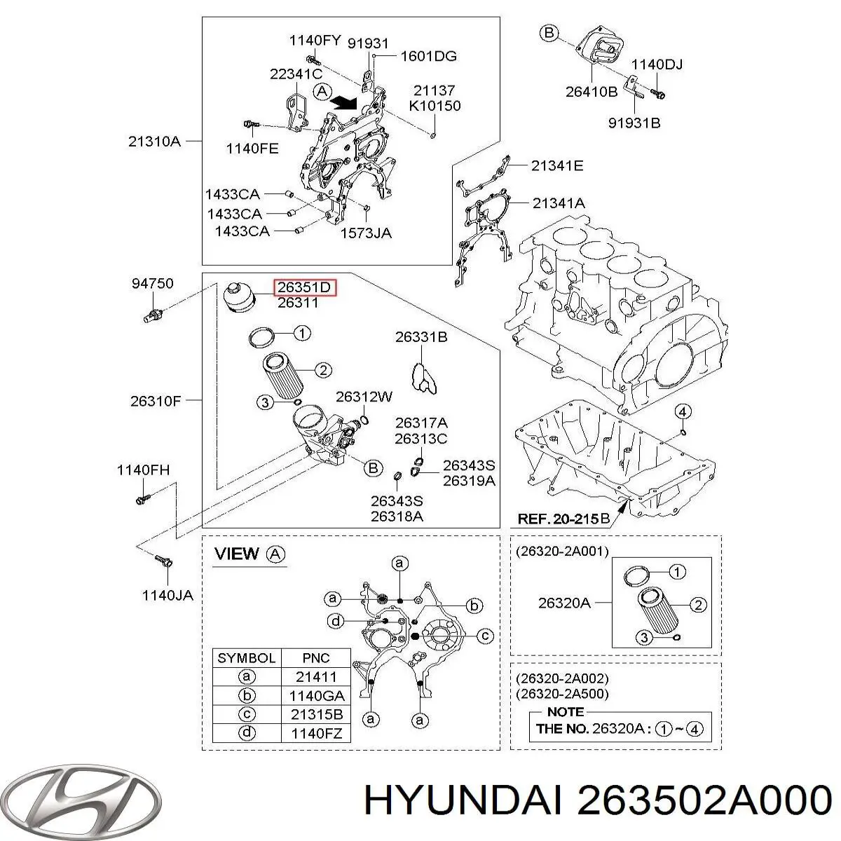  263502A000 Hyundai/Kia