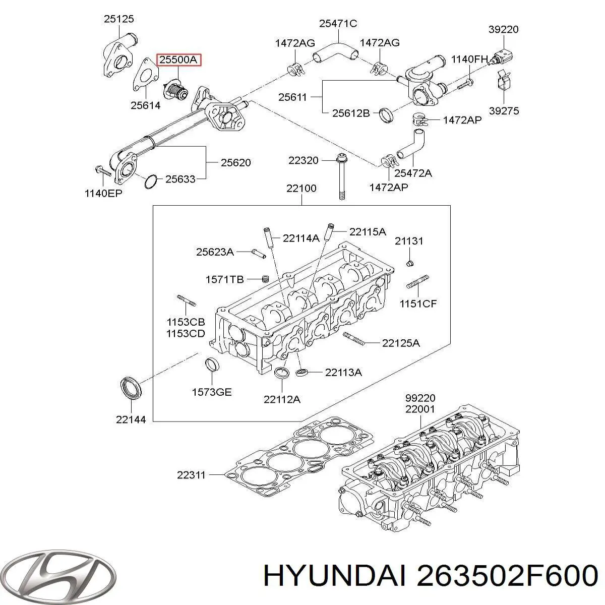  263502F600 Hyundai/Kia