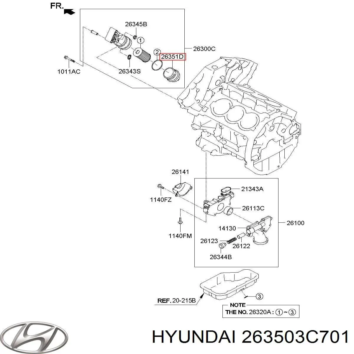  Hyundai/Kia 263503C701 ціна, від 11.27 USD