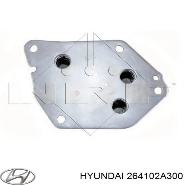 Радіатор масляний (холодильник), під фільтром 264102A300 Hyundai/Kia