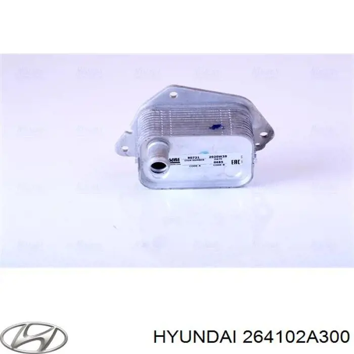 Радіатор масляний (холодильник), під фільтром Hyundai/Kia 264102A300