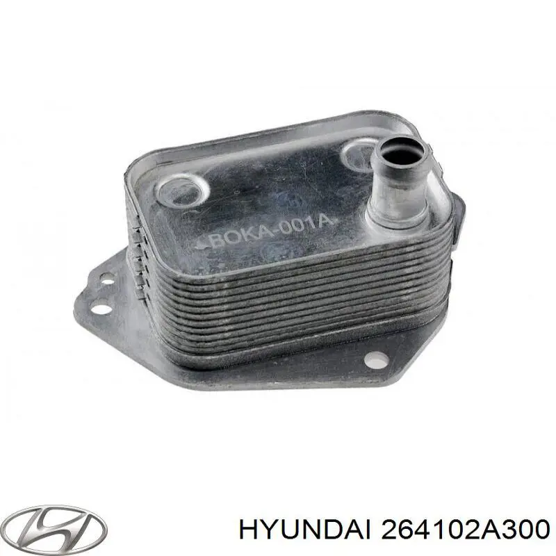 Купити 264102A300 Hyundai/Kia Радіатор масляний (холодильник), під фільтром