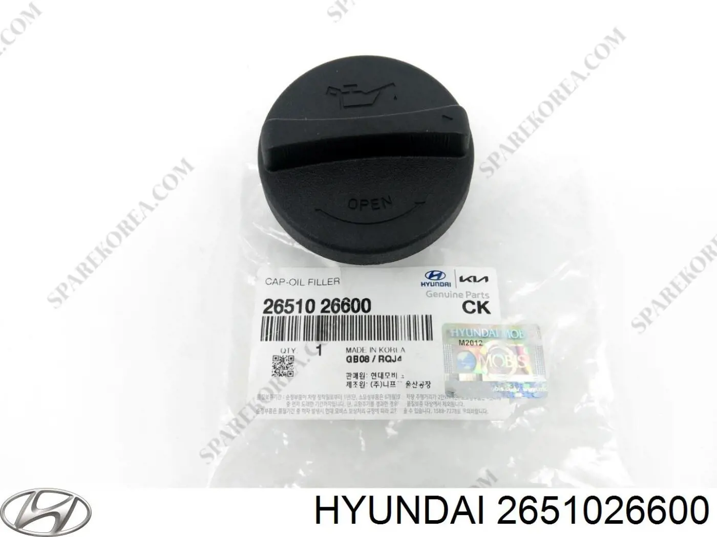 2651026600 Hyundai/Kia кришка маслозаливной горловини