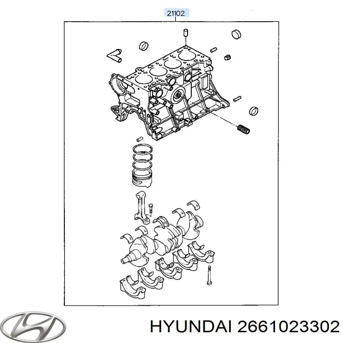 2661023302 Hyundai/Kia Покажчик рівня масла