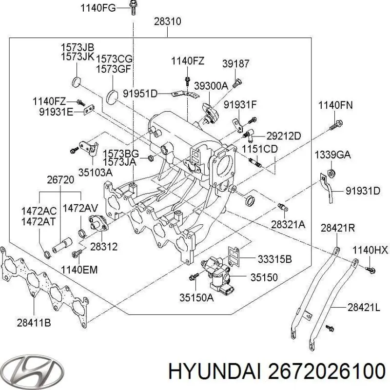 2672026100 Hyundai/Kia 