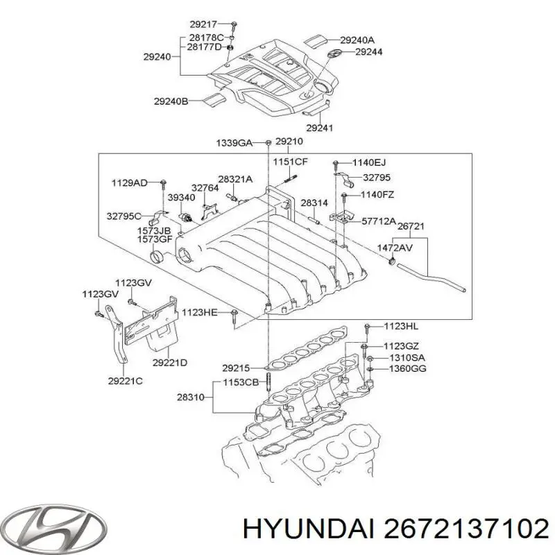  Hyundai/Kia 2672137102 ціна, від 11.11 USD