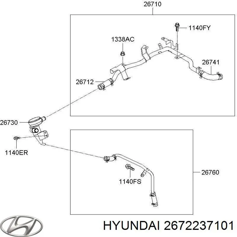 Купити 2672237101 Hyundai/Kia 