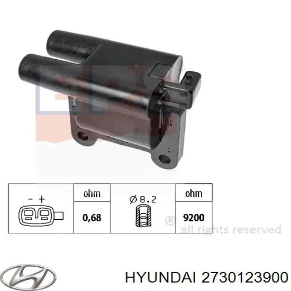 Котушка запалювання Hyundai/Kia 2730123900 ціна, від 25.33 USD