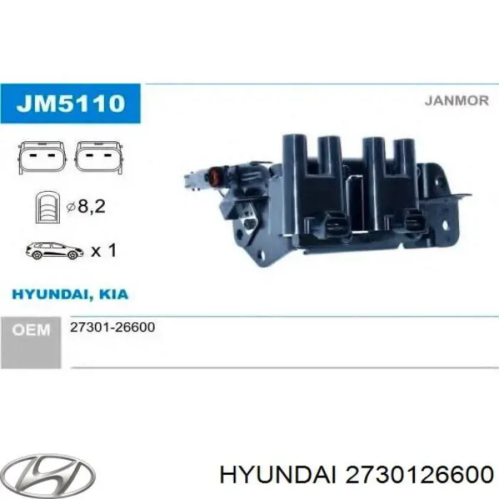 Котушка Hyundai/Kia 2730126600