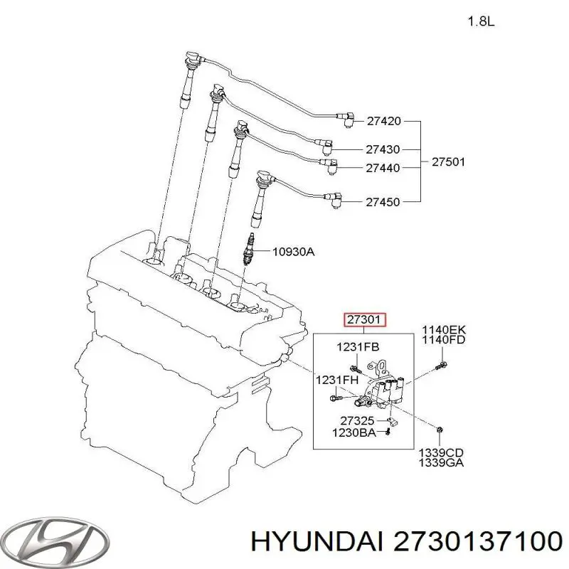 Котушка Hyundai/Kia 2730137100