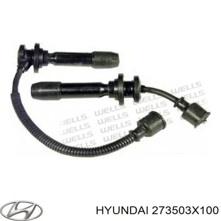 273503X100 Hyundai/Kia кабель високовольтний, циліндр №1