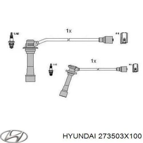 Високовольтні дроти 0K01318160A Hyundai/Kia