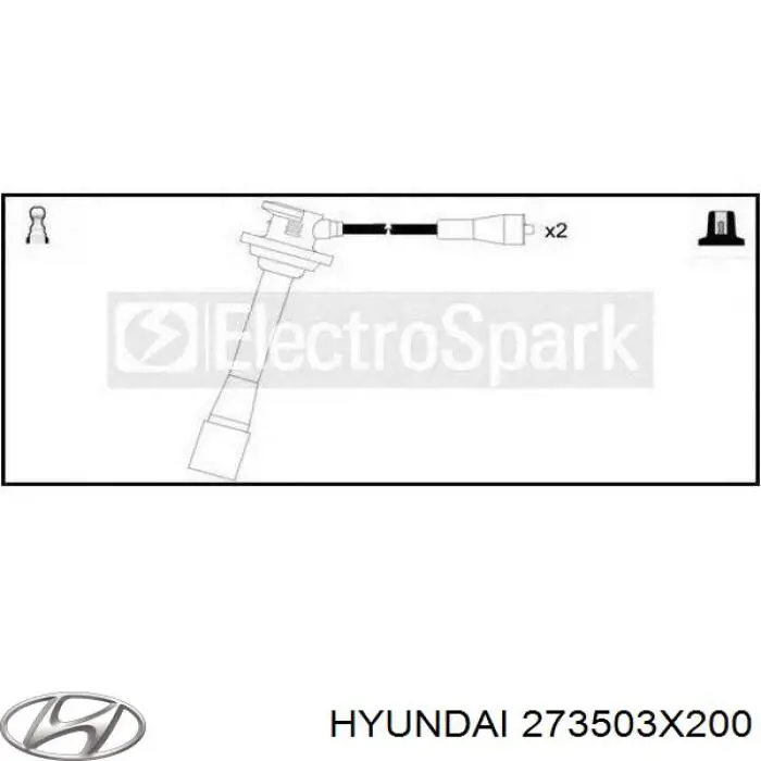 Купити 273503X200 Hyundai/Kia Провід високовольтні, комплект