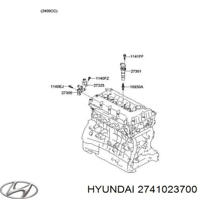 2741023700 Hyundai/Kia свіча запалювання