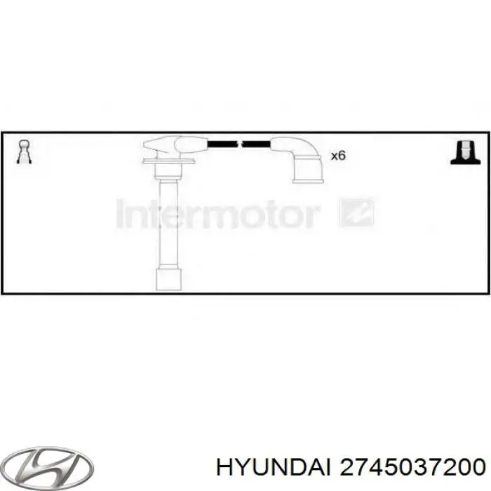 Купити 2745037200 Hyundai/Kia Провід високовольтні, комплект
