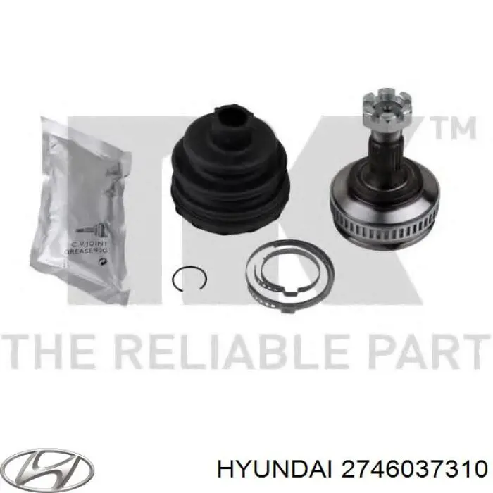 Купити 2746037310 Hyundai/Kia Провід високовольтні, комплект