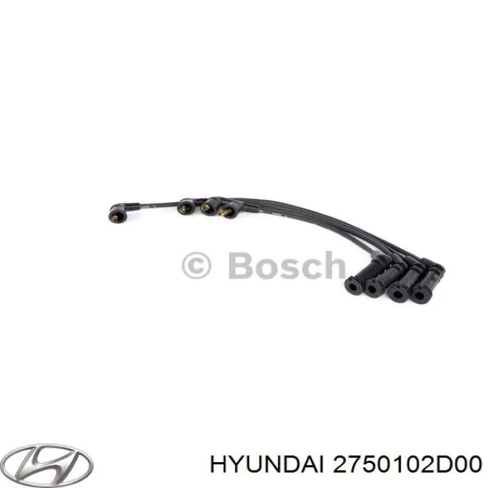 2750102D00 Hyundai/Kia дріт високовольтні, комплект