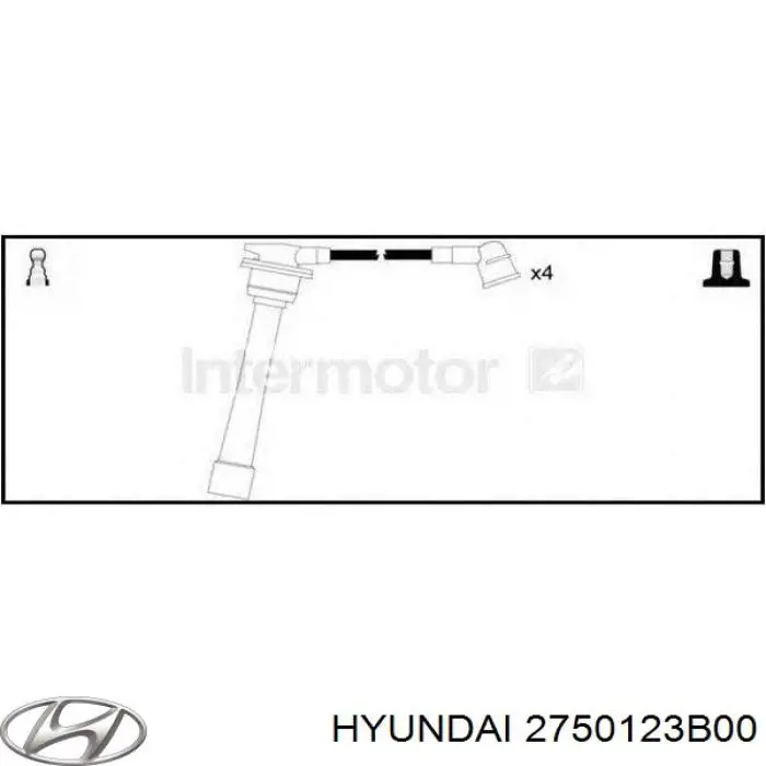 Дроти запалювання Hyundai/Kia 2750123B00 ціна, від 17.24 USD