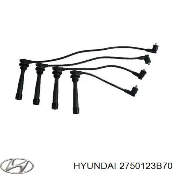2750123B70 Hyundai/Kia дріт високовольтні, комплект