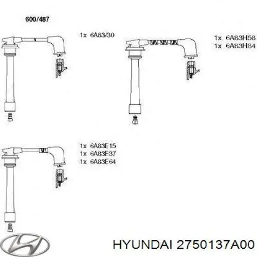 Високовольтні дроти 2750137A00 Hyundai/Kia
