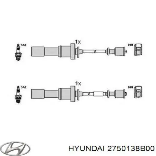 Купити 2750138B00 Hyundai/Kia Провід високовольтні, комплект