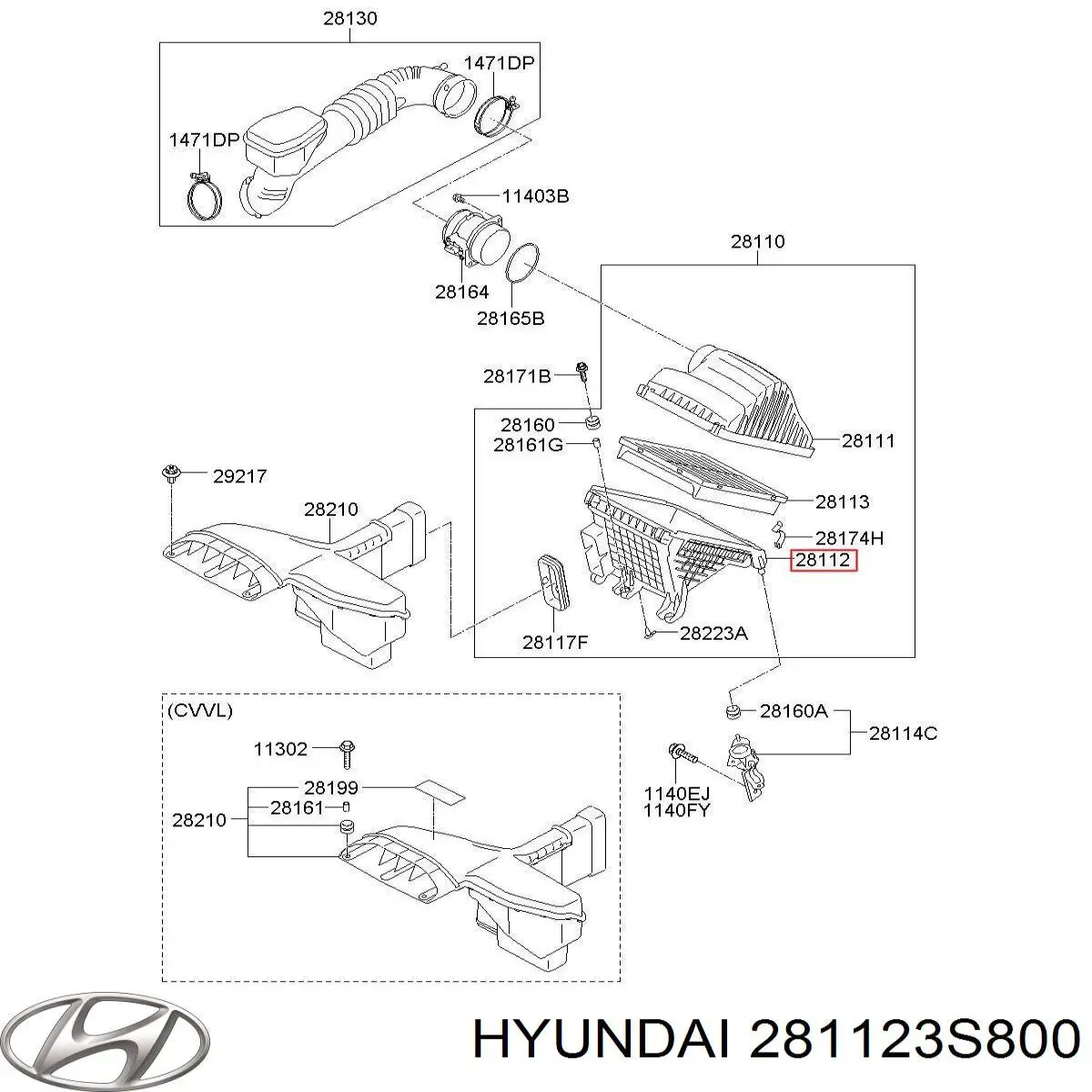  281123S800 Hyundai/Kia